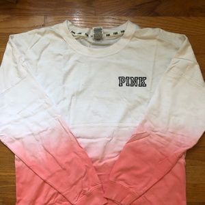 PINK Victoria secret ombré long sleeve shirt